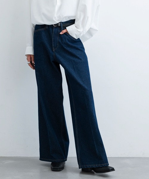 JUNRED（ジュンレッド）の「【 追加生産 】ヴィンテージデニムフラットストレートパンツ（デニムパンツ・メンズ・ブラック/ネイビー・S/M/L）」の22枚目の写真