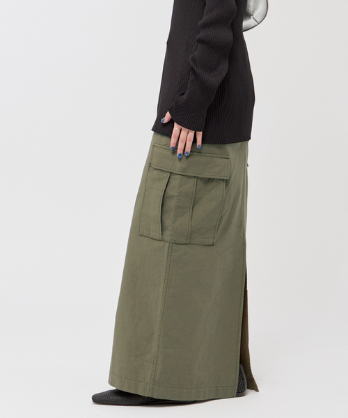 ARMY TWILL（アーミーツイル）の「【ARMY TWILL/アーミーツイル】別注カーゴスカート（スカート・レディース・カーキ/アイボリー・40/38/34/36）」の4枚目の写真