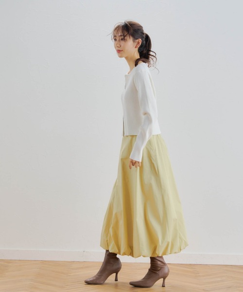 Droite lautreamont(ドロワットロートレアモン)の「タイプライターバルーンスカート≪手洗い可能≫(スカート・レディース・イエロー/オフホワイト/ブラック・S/M)」の17枚目の写真
