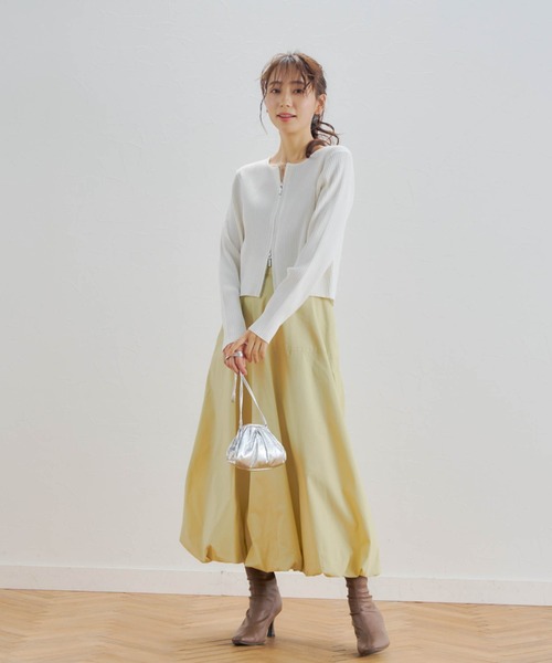 Droite lautreamont(ドロワットロートレアモン)の「タイプライターバルーンスカート≪手洗い可能≫(スカート・レディース・イエロー/オフホワイト/ブラック・S/M)」の18枚目の写真
