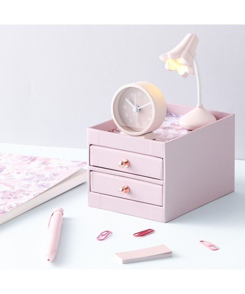 ラウンドミニテーブルクロック ピンク（置時計）｜Francfranc（フラン