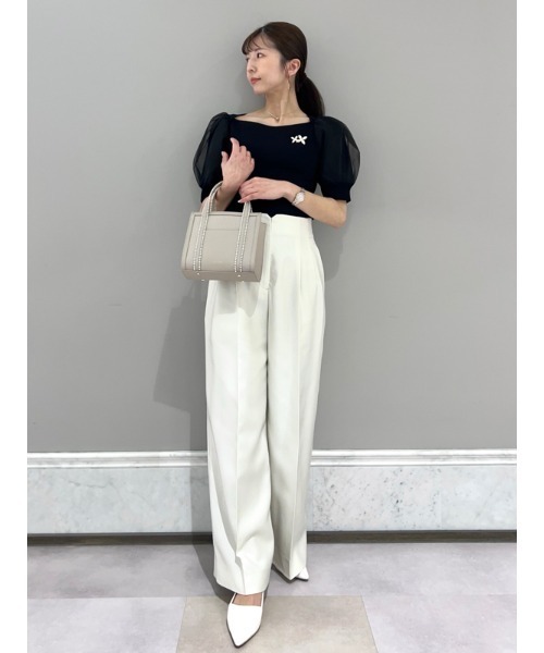 CELFORD（セルフォード）の「シアーパフスリーブニットプルオーバー