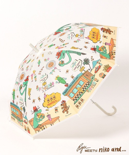 niko and（ニコアンド）の「【RYU AMBE】コラボ ビニール傘（長傘