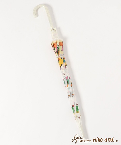 niko and（ニコアンド）の「【RYU AMBE】コラボ ビニール傘（長傘