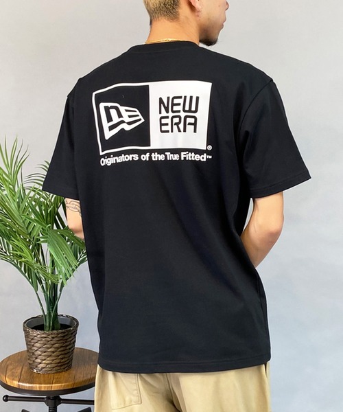 NEW ERA(ニューエラ)の「NEW ERA/ニューエラ 半袖Tシャツ 定番ロゴ バックプリント 吸汗速乾 14121830/14121835(Tシャツ/カットソー・メンズ・ブラック/ホワイト・M/L/XL/2XL)」の2枚目の写真