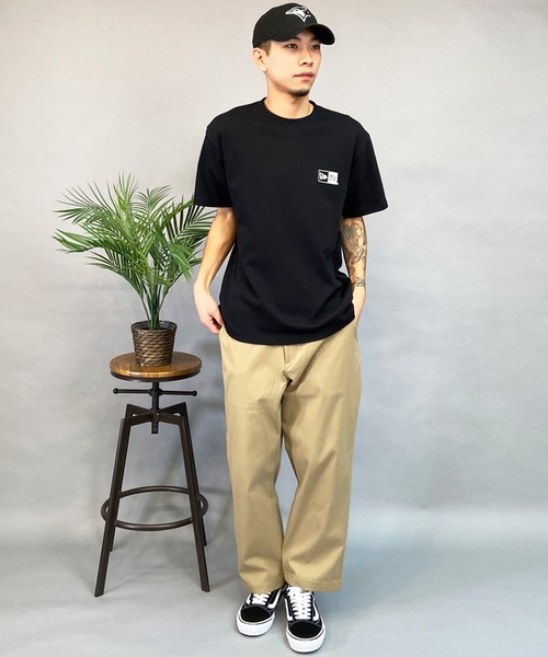 NEW ERA(ニューエラ)の「NEW ERA/ニューエラ 半袖Tシャツ 定番ロゴ バックプリント 吸汗速乾 14121830/14121835(Tシャツ/カットソー・メンズ・ブラック/ホワイト・M/L/XL/2XL)」の8枚目の写真