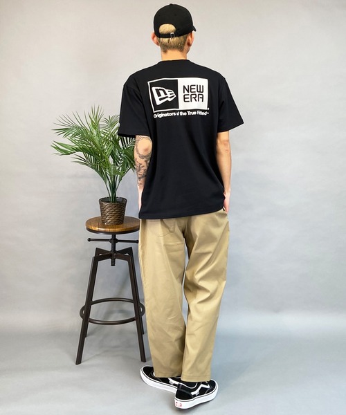 NEW ERA(ニューエラ)の「NEW ERA/ニューエラ 半袖Tシャツ 定番ロゴ バックプリント 吸汗速乾 14121830/14121835(Tシャツ/カットソー・メンズ・ブラック/ホワイト・M/L/XL/2XL)」の10枚目の写真