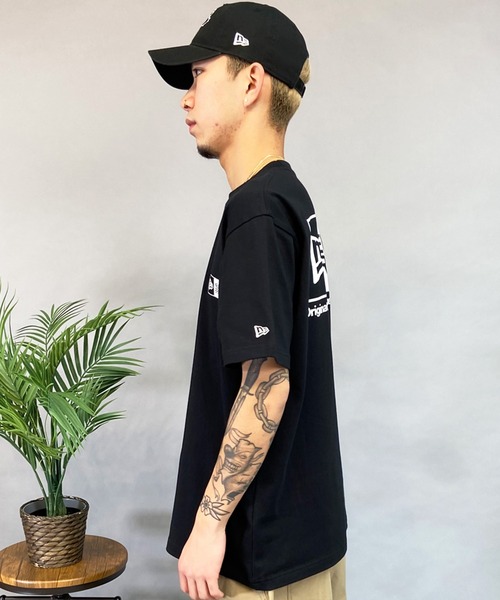 NEW ERA(ニューエラ)の「NEW ERA/ニューエラ 半袖Tシャツ 定番ロゴ バックプリント 吸汗速乾 14121830/14121835(Tシャツ/カットソー・メンズ・ブラック/ホワイト・M/L/XL/2XL)」の5枚目の写真