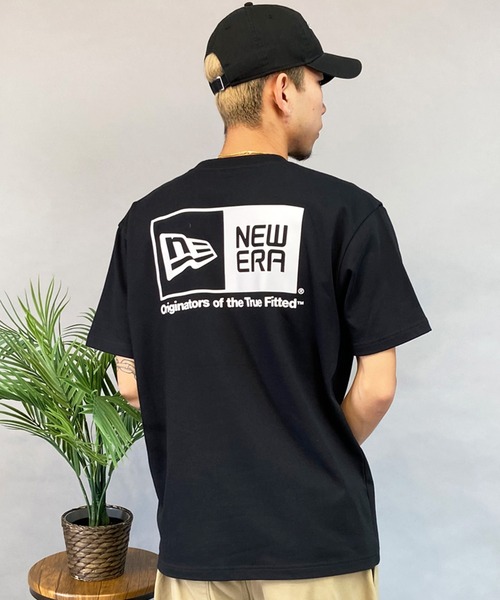 NEW ERA(ニューエラ)の「NEW ERA/ニューエラ 半袖Tシャツ 定番ロゴ バックプリント 吸汗速乾 14121830/14121835(Tシャツ/カットソー・メンズ・ブラック/ホワイト・M/L/XL/2XL)」の6枚目の写真