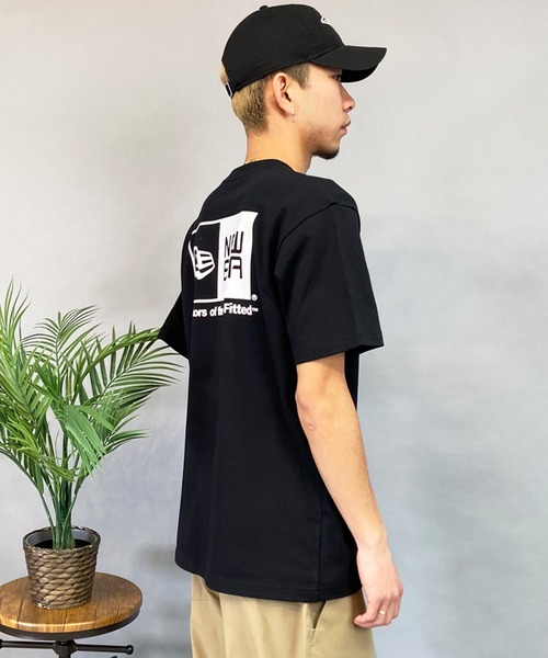 NEW ERA(ニューエラ)の「NEW ERA/ニューエラ 半袖Tシャツ 定番ロゴ バックプリント 吸汗速乾 14121830/14121835(Tシャツ/カットソー・メンズ・ブラック/ホワイト・M/L/XL/2XL)」の7枚目の写真