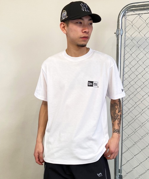 NEW ERA(ニューエラ)の「NEW ERA/ニューエラ 半袖Tシャツ 定番ロゴ バックプリント 吸汗速乾 14121830/14121835(Tシャツ/カットソー・メンズ・ブラック/ホワイト・M/L/XL/2XL)」の13枚目の写真