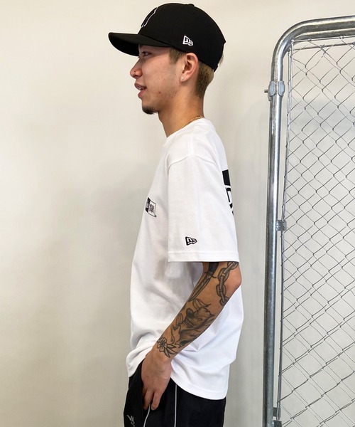 NEW ERA(ニューエラ)の「NEW ERA/ニューエラ 半袖Tシャツ 定番ロゴ バックプリント 吸汗速乾 14121830/14121835(Tシャツ/カットソー・メンズ・ブラック/ホワイト・M/L/XL/2XL)」の14枚目の写真