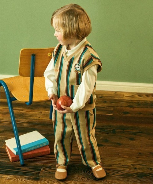 moimoln（モイモルン）の「【セットアップ】ハリスストライプポケット