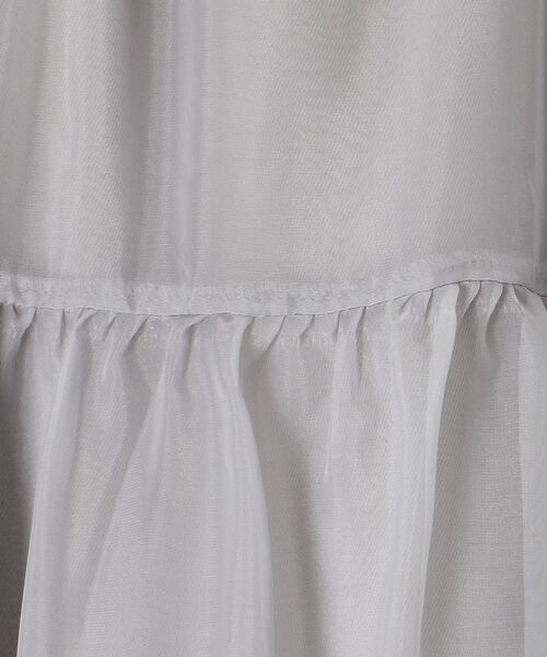 MAJESTIC LEGON（マジェスティックレゴン）の「シアーボリュームティアードスカート（スカート・レディース・アイボリー/ブラック/ライトグレー/ホワイト系その他2・X-SMALL/SMALL/MEDIUM）」の7枚目の写真