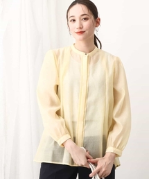 シアーシャツブラウス/洗える