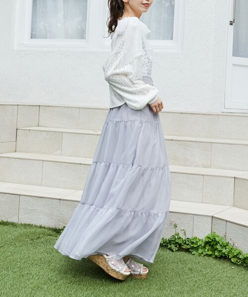 MAJESTIC LEGON（マジェスティックレゴン）の「エンブロイダリーチュールサンダル（サンダル・レディース・ゴールド/ブラック/シルバー・SMALL/MEDIUM/LARGE/X-LARGE）」の5枚目の写真