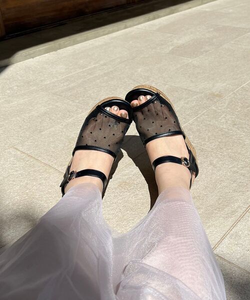 MAJESTIC LEGON（マジェスティックレゴン）の「エンブロイダリーチュールサンダル（サンダル・レディース・ゴールド/ブラック/シルバー・SMALL/MEDIUM/LARGE/X-LARGE）」の15枚目の写真