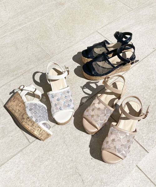 MAJESTIC LEGON（マジェスティックレゴン）の「エンブロイダリーチュールサンダル（サンダル・レディース・ゴールド/ブラック/シルバー・SMALL/MEDIUM/LARGE/X-LARGE）」の18枚目の写真