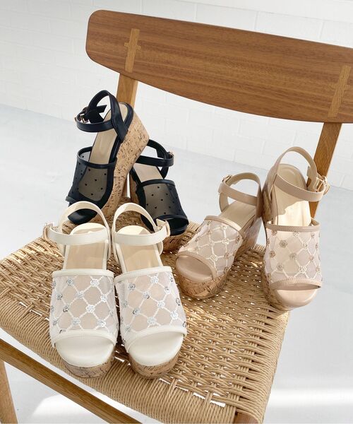 MAJESTIC LEGON（マジェスティックレゴン）の「エンブロイダリーチュールサンダル（サンダル・レディース・ゴールド/ブラック/シルバー・SMALL/MEDIUM/LARGE/X-LARGE）」の20枚目の写真