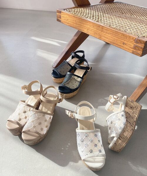 MAJESTIC LEGON（マジェスティックレゴン）の「エンブロイダリーチュールサンダル（サンダル・レディース・ゴールド/ブラック/シルバー・SMALL/MEDIUM/LARGE/X-LARGE）」の21枚目の写真