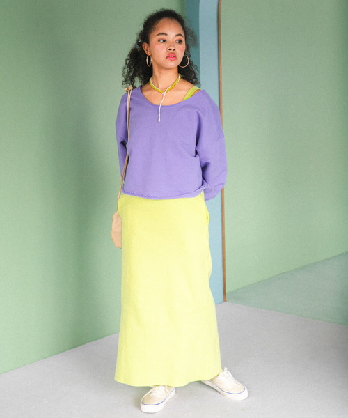 URBAN RESEARCH Sonny Label(アーバンリサーチサニーレーベル)の「AyaKawasaki カットオフスウェット(スウェット・レディース・イエロー/パープル/ピンク・FREE)」の16枚目の写真
