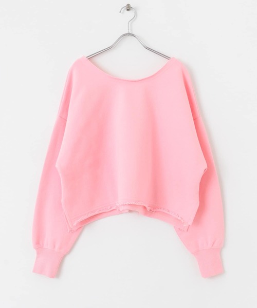 URBAN RESEARCH Sonny Label(アーバンリサーチサニーレーベル)の「AyaKawasaki カットオフスウェット(スウェット・レディース・イエロー/パープル/ピンク・FREE)」の10枚目の写真