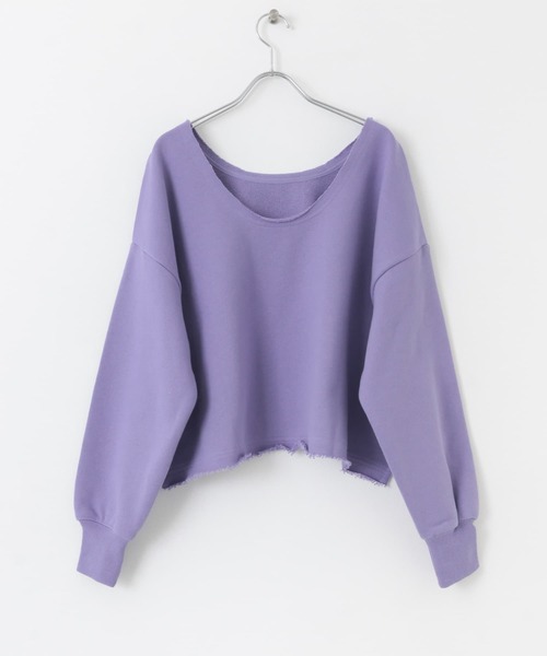 URBAN RESEARCH Sonny Label(アーバンリサーチサニーレーベル)の「AyaKawasaki カットオフスウェット(スウェット・レディース・イエロー/パープル/ピンク・FREE)」の8枚目の写真