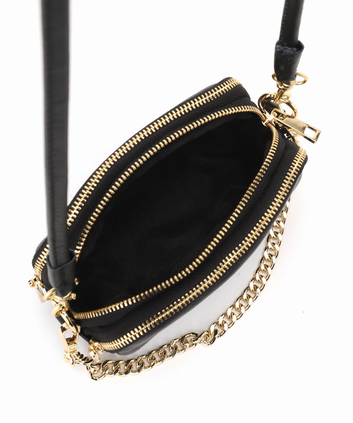 FRAMeWORK（フレームワーク）の「【AULENTTI/オウレンティ】別注アクセサリーポーチショルダーBAG（ショルダーバッグ・レディース・ブラウン系その他/ブラック/レッド・FREE）」の6枚目の写真