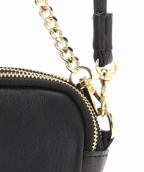 FRAMeWORK（フレームワーク）の「【AULENTTI/オウレンティ】別注アクセサリーポーチショルダーBAG（ショルダーバッグ・レディース・ブラウン系その他/ブラック/レッド・FREE）」の12枚目の写真