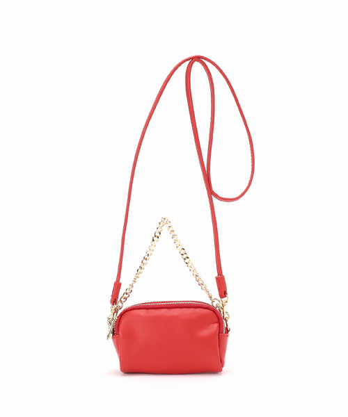 FRAMeWORK（フレームワーク）の「【AULENTTI/オウレンティ】別注アクセサリーポーチショルダーBAG（ショルダーバッグ・レディース・ブラウン系その他/ブラック/レッド・FREE）」の15枚目の写真