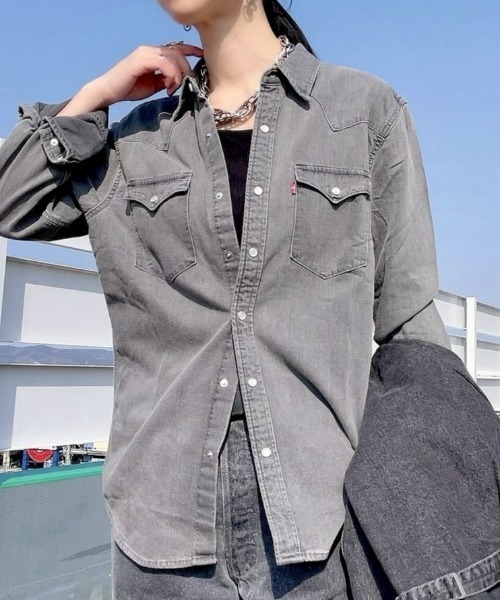 Levi's（リーバイス）の「【Levi's】ブラックウエスタンシャツ（シャツ