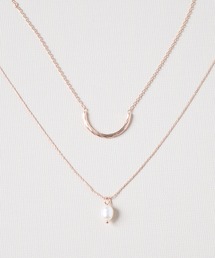 Flowering（フラワーリング）の「U型ライン×パール/ネックレス（ネックレス）」