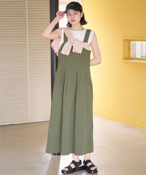 ROPE' PICNIC(ロペピクニック)の「リボンライクワンピース(ワンピース・レディース・ブラック/カーキ・38)」の15枚目の写真