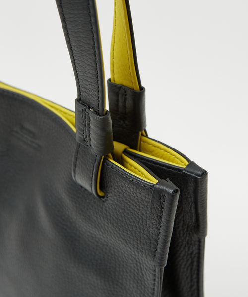 alfredoBANNISTER（アルフレッドバニスター）の「【SEEKER別注】  コンビネーショントートバッグ（トートバッグ・メンズ・ライム/グリーン/キャメル・フリー）」の14枚目の写真