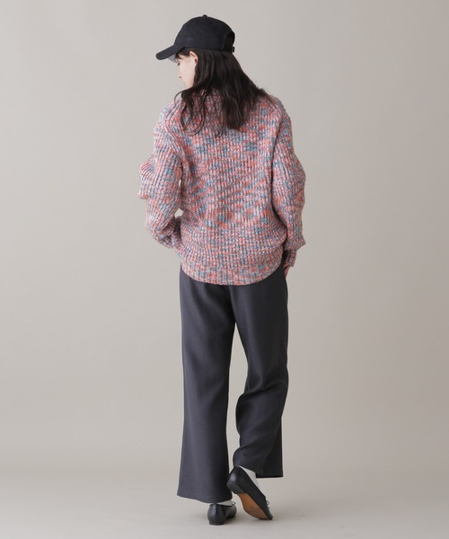 Apo(s)ture(アポスチャー)の「ARIA-004/ヘリンボンドロストワイドパンツ(その他パンツ・レディース・チャコール/ライトグレー/ブラウン/グレー・XS/S/M/L/XL)」の18枚目の写真