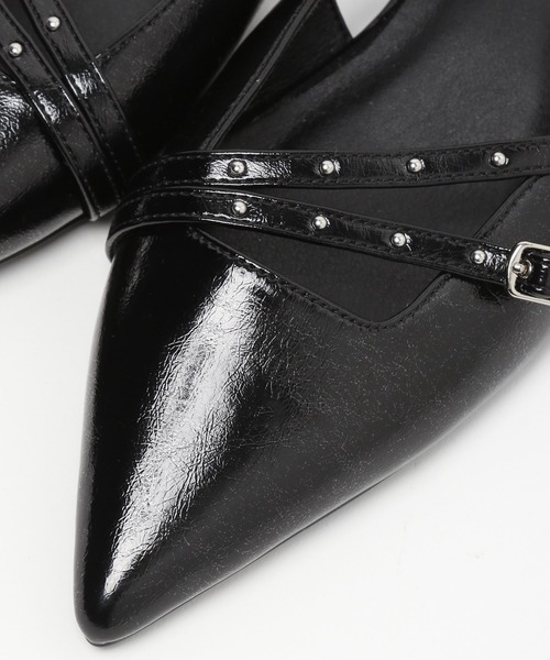 PAGEBOY（ページボーイ）の「スタッズベルトミュール（パンプス・レディース・ブラック/シルバー/シルバー系その他・MEDIUM/LARGE）」の17枚目の写真