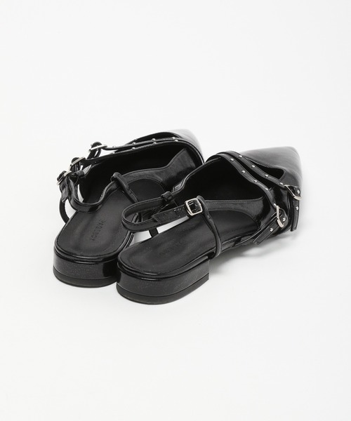 PAGEBOY（ページボーイ）の「スタッズベルトミュール（パンプス・レディース・ブラック/シルバー/シルバー系その他・MEDIUM/LARGE）」の9枚目の写真