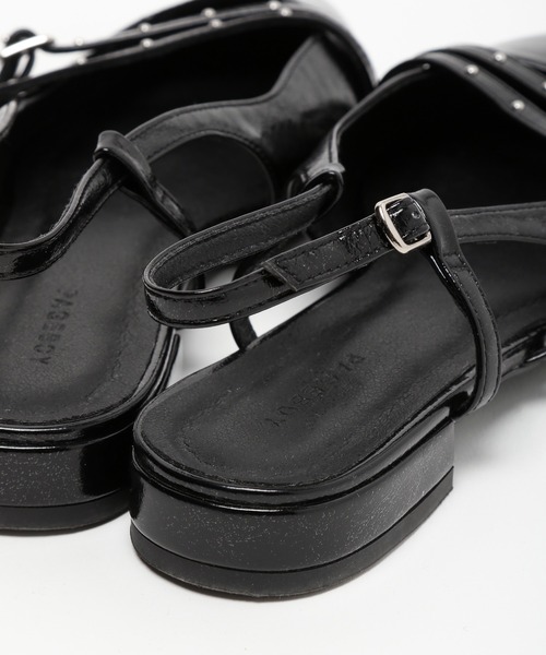 PAGEBOY（ページボーイ）の「スタッズベルトミュール（パンプス・レディース・ブラック/シルバー/シルバー系その他・MEDIUM/LARGE）」の16枚目の写真