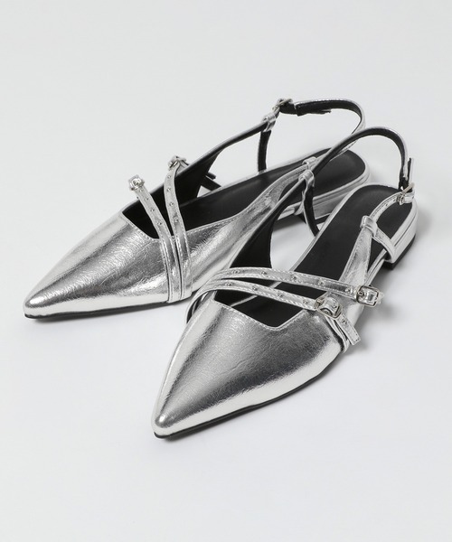 PAGEBOY（ページボーイ）の「スタッズベルトミュール（パンプス・レディース・ブラック/シルバー/シルバー系その他・MEDIUM/LARGE）」の18枚目の写真