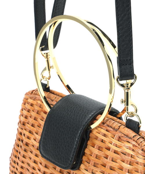 lei　定価￥25,300 スプリットラタン2WAYリングハンドルバッグ lei様専用 定価￥25,300 スプリットラタン2WAYリングハンドル