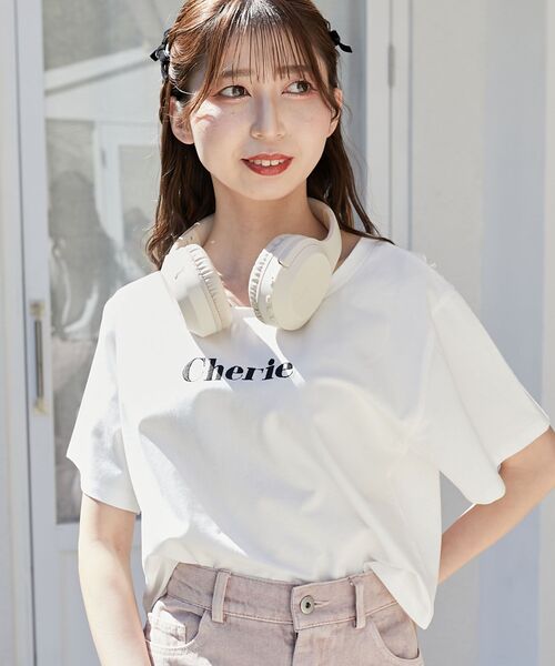 MAJESTIC LEGON(マジェスティックレゴン)の「エンブロイダリーロゴクロップドT(Tシャツ/カットソー・レディース・レッド/ブラック/ピンク/ブラック系その他/ピンク系その他2/イエロー・MEDIUM)」の17枚目の写真