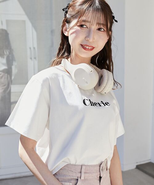 MAJESTIC LEGON(マジェスティックレゴン)の「エンブロイダリーロゴクロップドT(Tシャツ/カットソー・レディース・レッド/ブラック/ピンク/ブラック系その他/ピンク系その他2/イエロー・MEDIUM)」の18枚目の写真