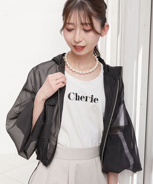MAJESTIC LEGON(マジェスティックレゴン)の「エンブロイダリーロゴクロップドT(Tシャツ/カットソー・レディース・レッド/ブラック/ピンク/ブラック系その他/ピンク系その他2/イエロー・MEDIUM)」の22枚目の写真