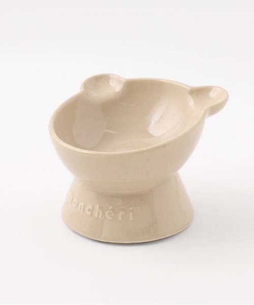 moncheri(モンシェリ)の「くまさんフードボウル【電子レンジ・食洗器可能】(その他ペットグッズ・レディース・ベージュ・FREE)」の1枚目の写真