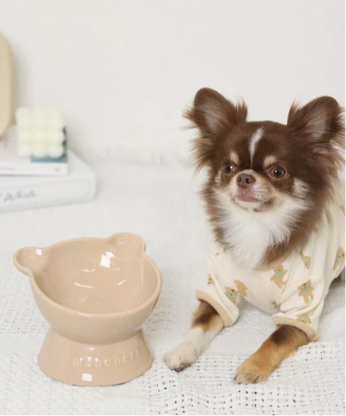 moncheri(モンシェリ)の「くまさんフードボウル【電子レンジ・食洗器可能】(その他ペットグッズ・レディース・ベージュ・FREE)」の14枚目の写真