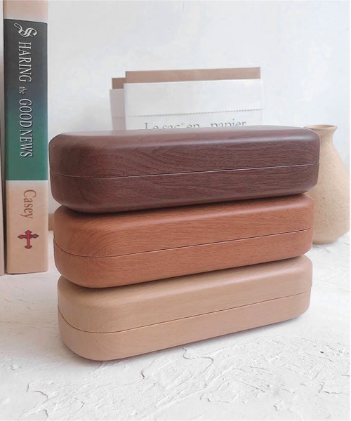 Port（ポート）の「ウッド調 シンプル メガネケース #（メガネ・レディース・ライトブラウン/ブラウン/ダークブラウン・FREE）」の8枚目の写真