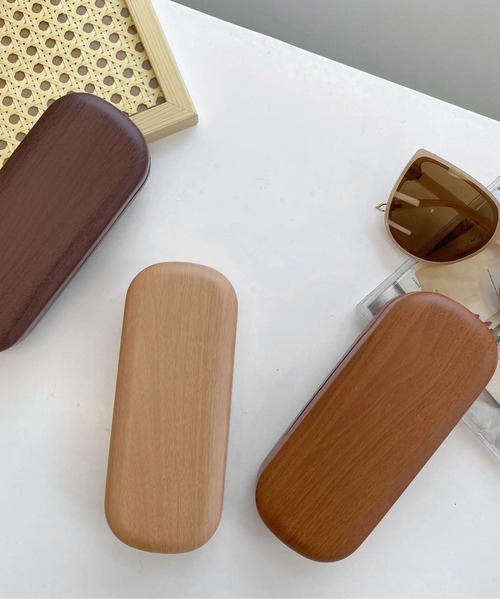 Port（ポート）の「ウッド調 シンプル メガネケース #（メガネ・レディース・ライトブラウン/ブラウン/ダークブラウン・FREE）」の5枚目の写真