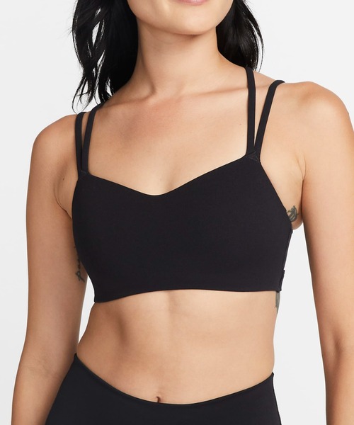 NIKE(ナイキ)の「NIKE WMNS DF ALATE LXE STRAPPY BRA DO6609-010(ブラジャー・レディース・ブラック・MEDIUM/LARGE/SMALL)」の1枚目の写真