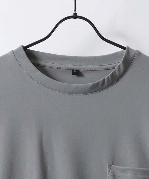 SITRY（シトリー）の「High Twist Function T-shirt/ドライ ストレッチ UVカット ビッグシルエット 半袖Tシャツ セットアップ対応（Tシャツ/カットソー・メンズ・チャコール/ブラック/ライトグレー/ホワイト・LL/L/M）」の15枚目の写真