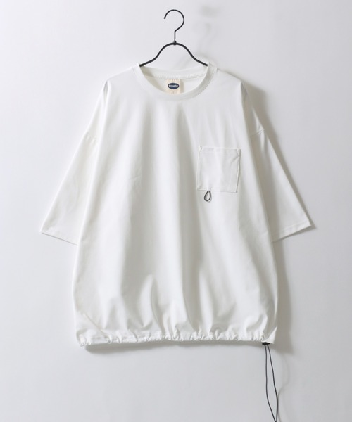 SITRY（シトリー）の「High Twist Function T-shirt/ドライ ストレッチ UVカット ビッグシルエット 半袖Tシャツ セットアップ対応（Tシャツ/カットソー・メンズ・チャコール/ブラック/ライトグレー/ホワイト・LL/L/M）」の10枚目の写真